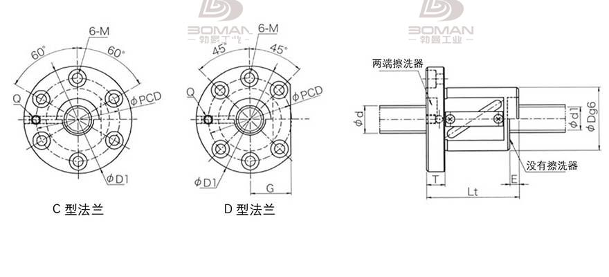 KURODA GR4012DS-DALR 黑田丝杆替换尺寸图片