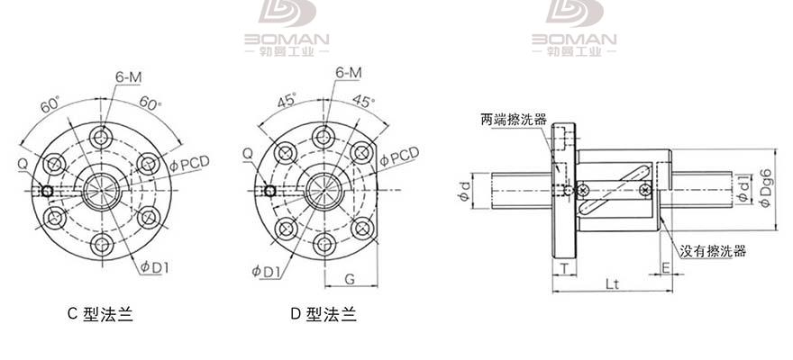 KURODA GR4505BS-DAPR 黑田丝杆替换尺寸图片